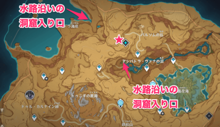 画家漂流記のマップ