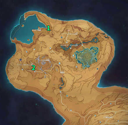 キングデシェレトの柱の場所