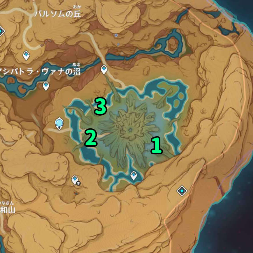 甘露カゲロウの場所