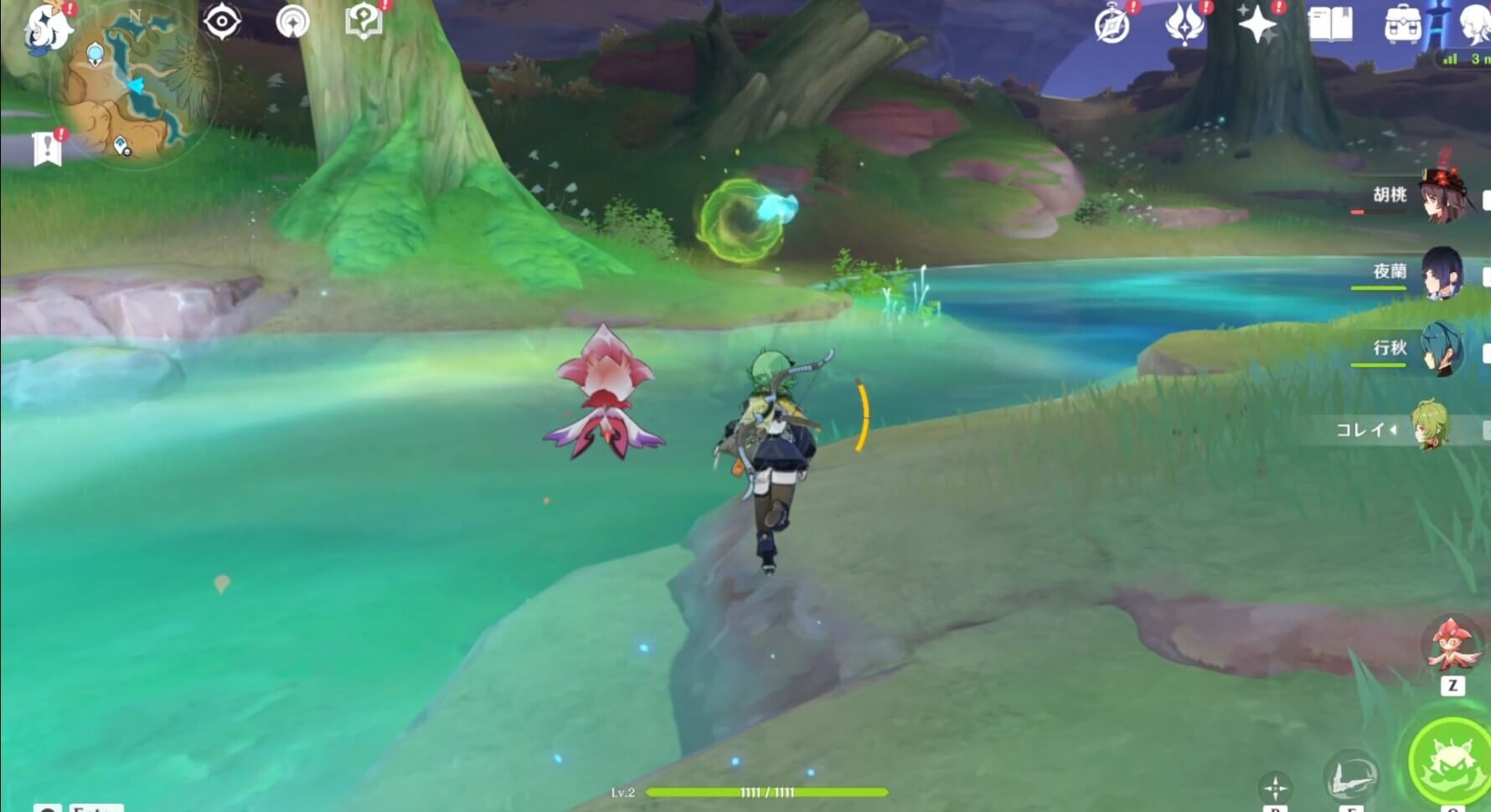 近くにいる仙霊をたどると容易に移動可能