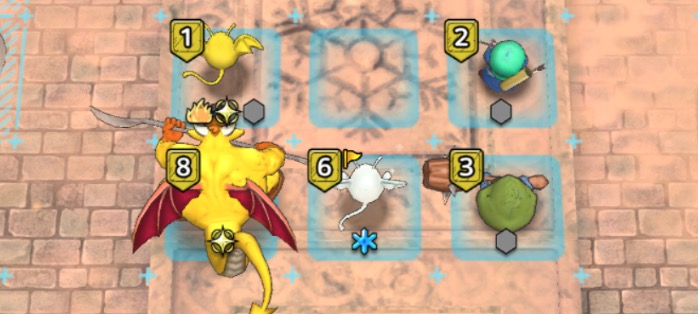 どきやずきんを右にドラキーマを左に配置