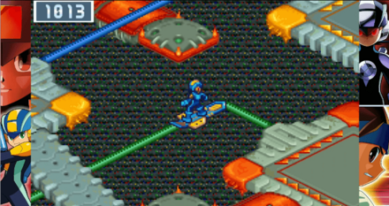 Cスライダーに乗ってるロックマン