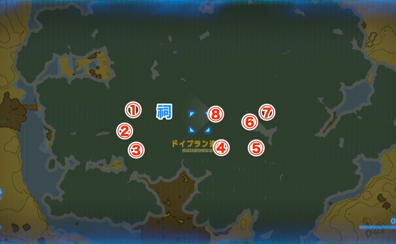 暗闇の試練の地図