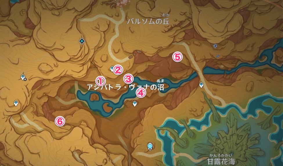 場所のマップ