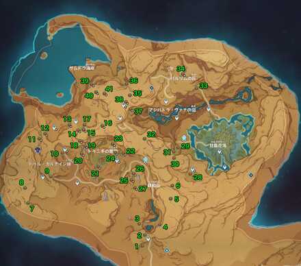 サングイト（マッピング）