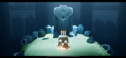 建物の中に入ったら祭壇の前で座って祈りを捧げる