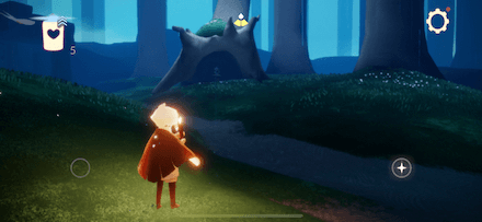 物陰に隠れながら目印に向かって進む