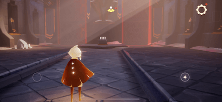 城に入って蝋燭に火を灯す