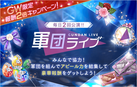 GW2023 軍団ライブ報酬2倍キャンペーン