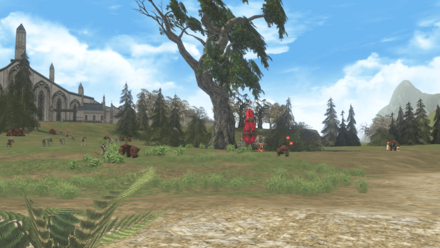 激戦の平原画像