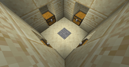 石の感圧板を踏むとTNTが起爆