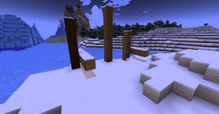 埋まっている難破船