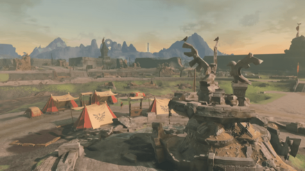 ティアキンのハイラル城下町中央広場