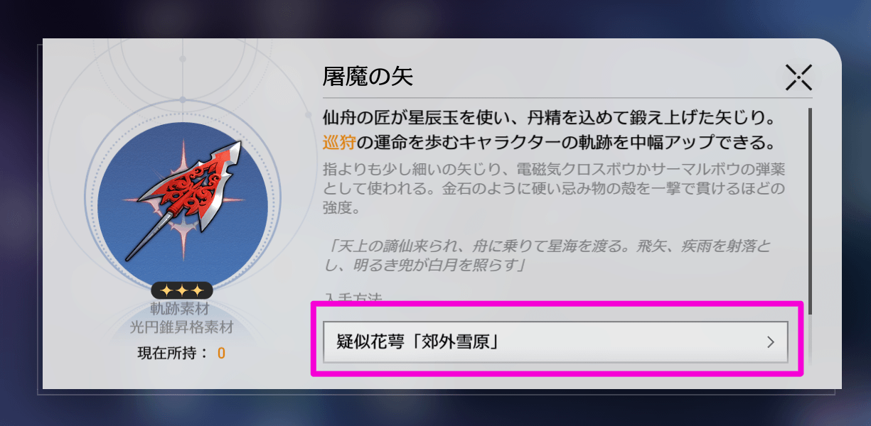 入手場所を確認