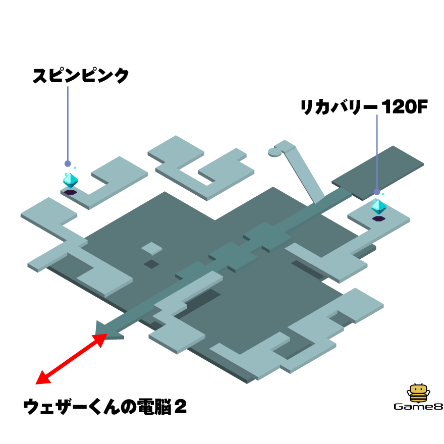 ウェザーくんの電脳3のマップ