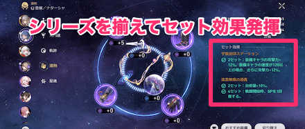 遺物はセット装備