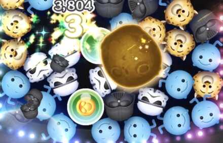 惑星にボムをあてる