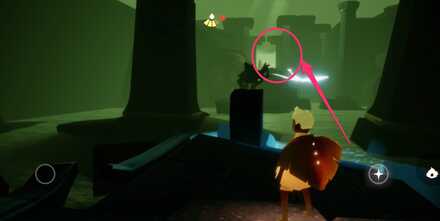 暗黒竜に注意し中央奥の次のエリアを目指す