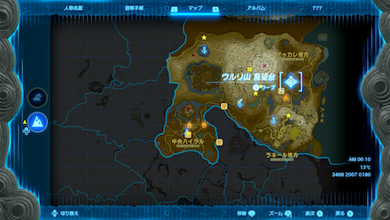 ウルリ山鳥望台のマップ画像