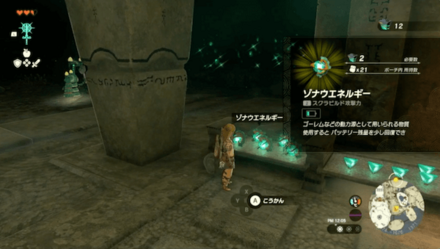 ゾナウエネルギーの入手場所の見た目