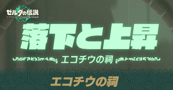 エコチウの祠の場所と宝箱の取り方