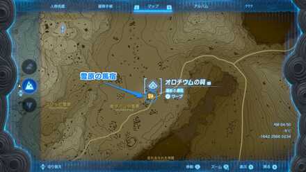 オロチウムの祠のマップ詳細