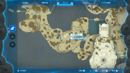 アカリバナの種の入手マップ画像