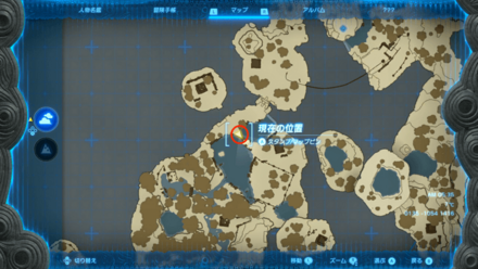 ムカシアロワナの入手マップ画像