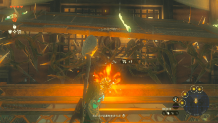 扉前の茨を燃やす