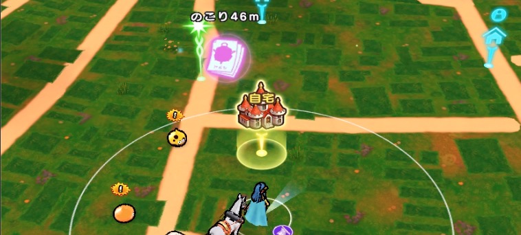 クエストを受注するとフィールドにレシピが出現