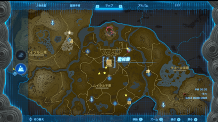 監視砦の全体マップ