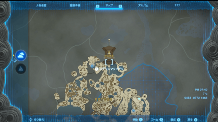 時の神殿の全体マップ