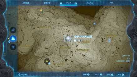 ルタフウメの祠のマップ詳細