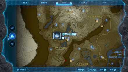 ガタキサの祠のマップ詳細