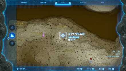 エウトウメの祠のマップ詳細