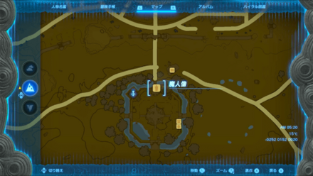 暗闇の頭巾の入手マップ