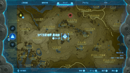 ラベラ湿地帯鳥望台のマップ拡大画像