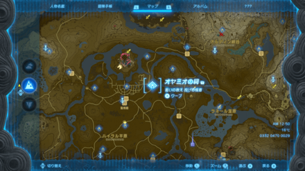 オヤミオの祠のマップ詳細