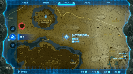 シククチの祠のマップ詳細