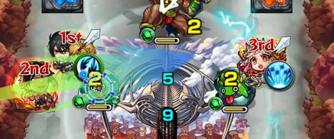 仲間に触れてから攻撃