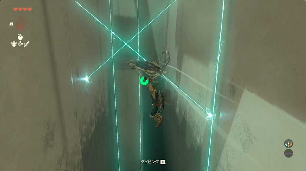 レーザーを避ける