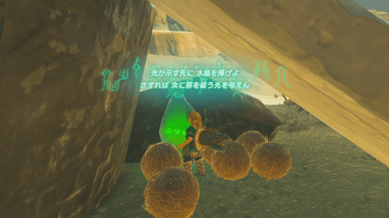 水晶を発見する