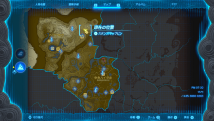 妖精の場所マップ