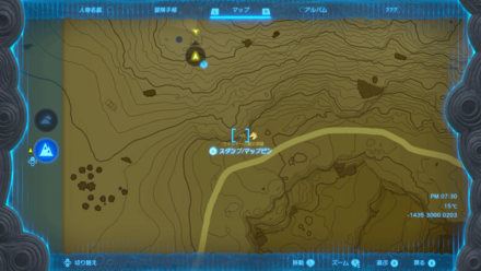 妖精の場所拡大マップ