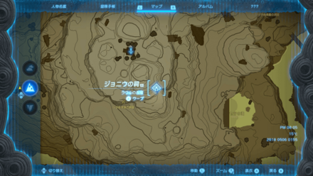 ジョニウの祠のマップ詳細