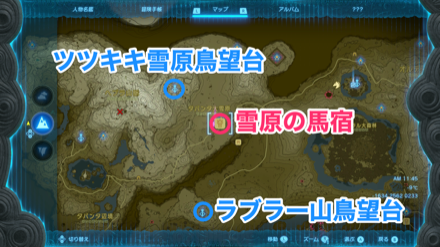 雪原の馬宿のマップ画像