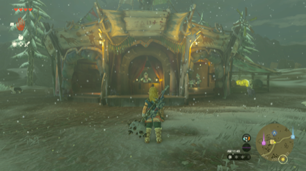 雪原の馬宿の実際の場所