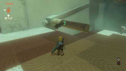 丸太にロケット