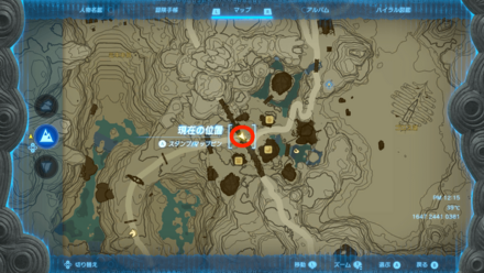 トカゲ池に眠る秘宝の受注場所マップ