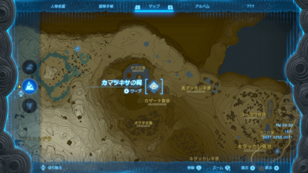 カマツキサの祠のマップ詳細